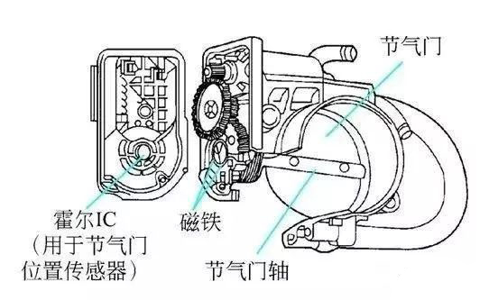 電子節(jié)氣門位置傳感器霍爾元件